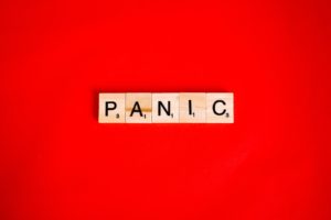 Scrabble letters spelling "PANIC" You can get anxiety treatment and counseling in St. Petersburg, FL via online therapy in Florida with a St. Pete therapist here.