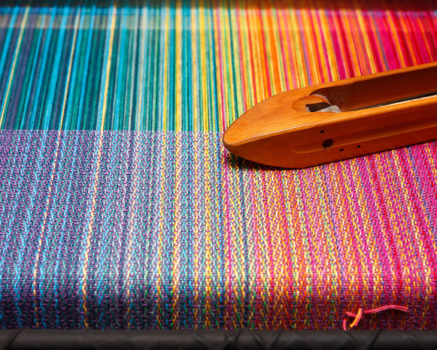 Colored threads of a tapestry for Me-Therapy